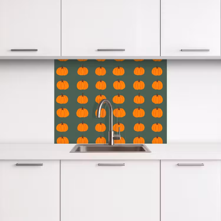 Revestimiento cocina - Calabaza - Patrón - Naranja — 3
