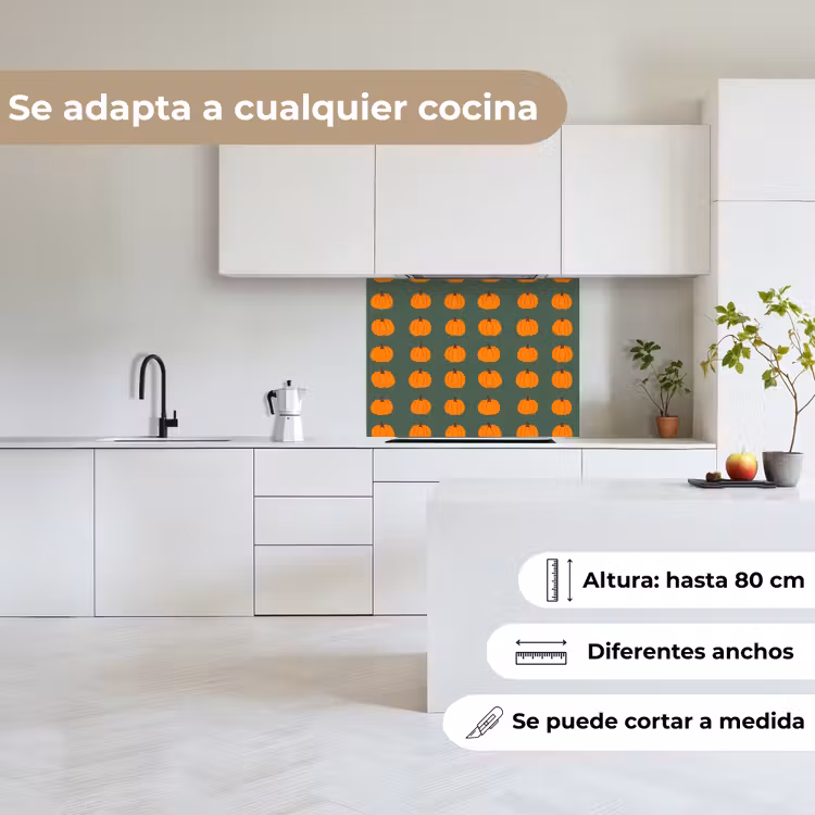 Revestimiento cocina - Calabaza - Patrón - Naranja — 6