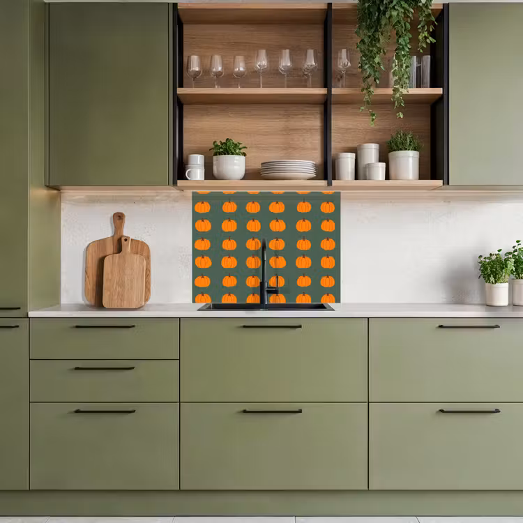 Revestimiento cocina - Calabaza - Patrón - Naranja — 7