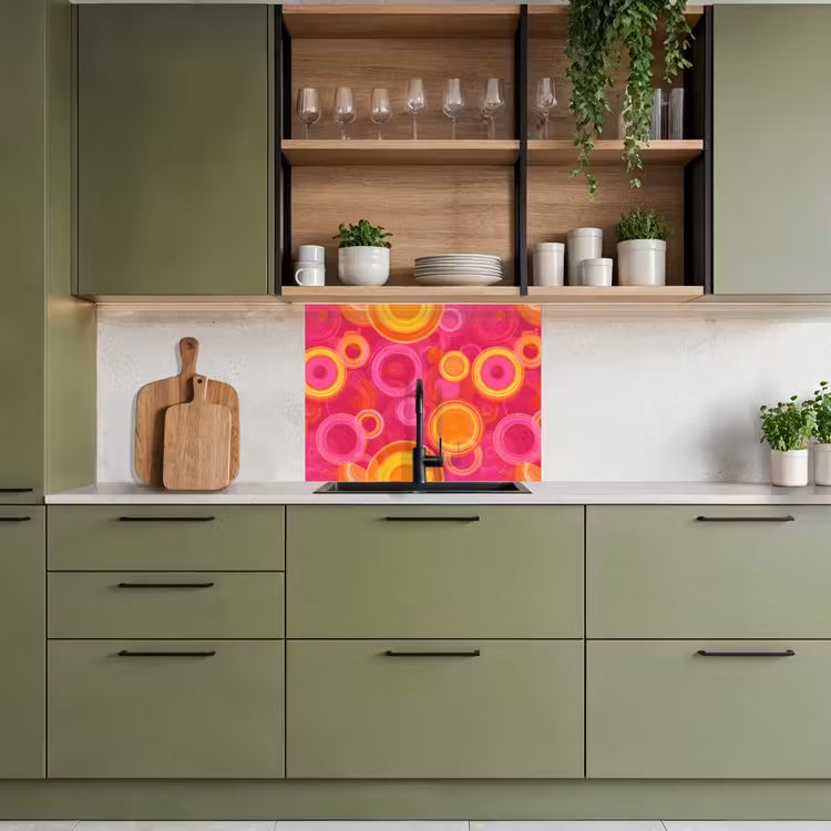 Revestimiento cocina - Círculos - Diseño - Colorido — 7