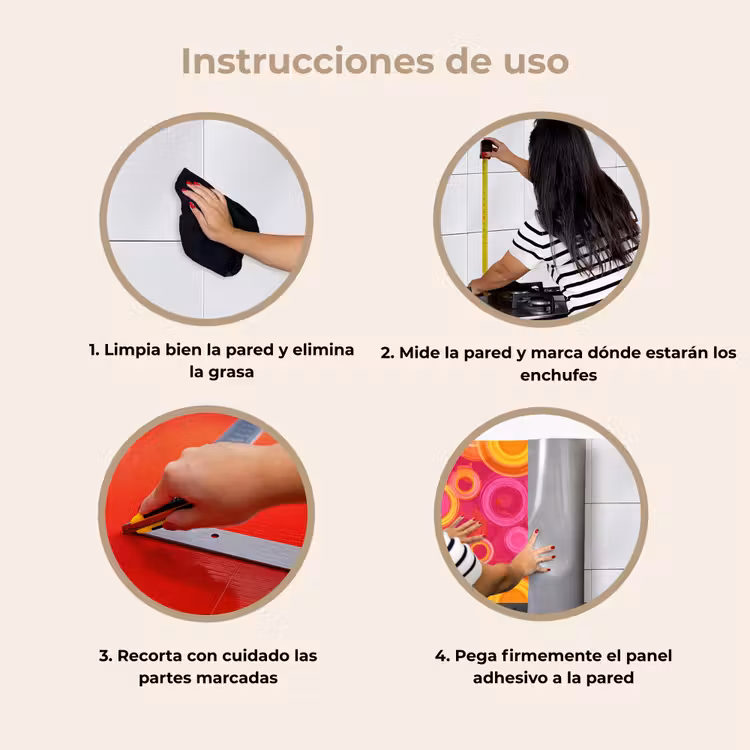 Revestimiento cocina - Círculos - Diseño - Colorido — 8
