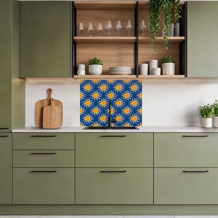 Revestimiento cocina - Sol - Patrón - Azul — 7