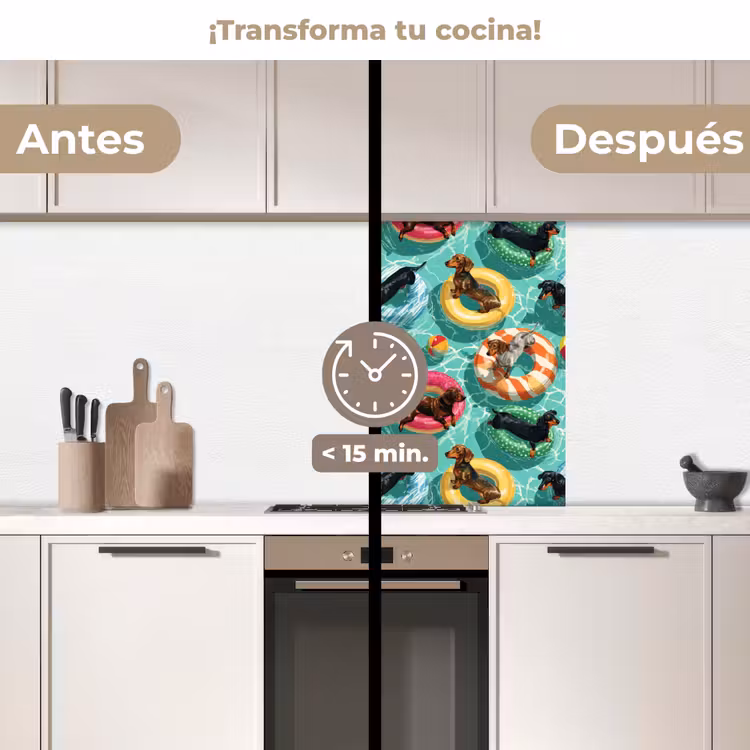 Revestimiento cocina - Teckel - Piscina - Colorido — 2