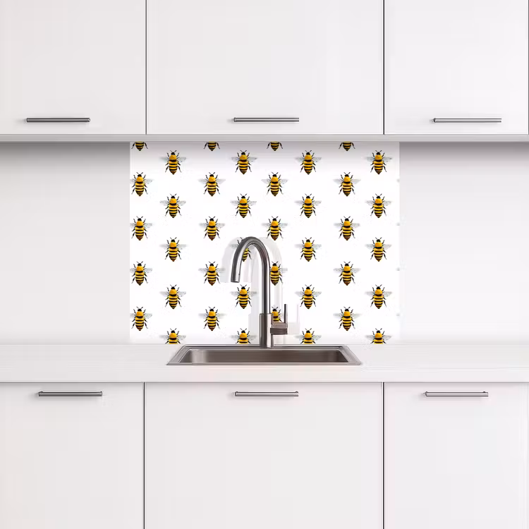 Revestimiento cocina - Abejas - Atemporal - Blanco — 3