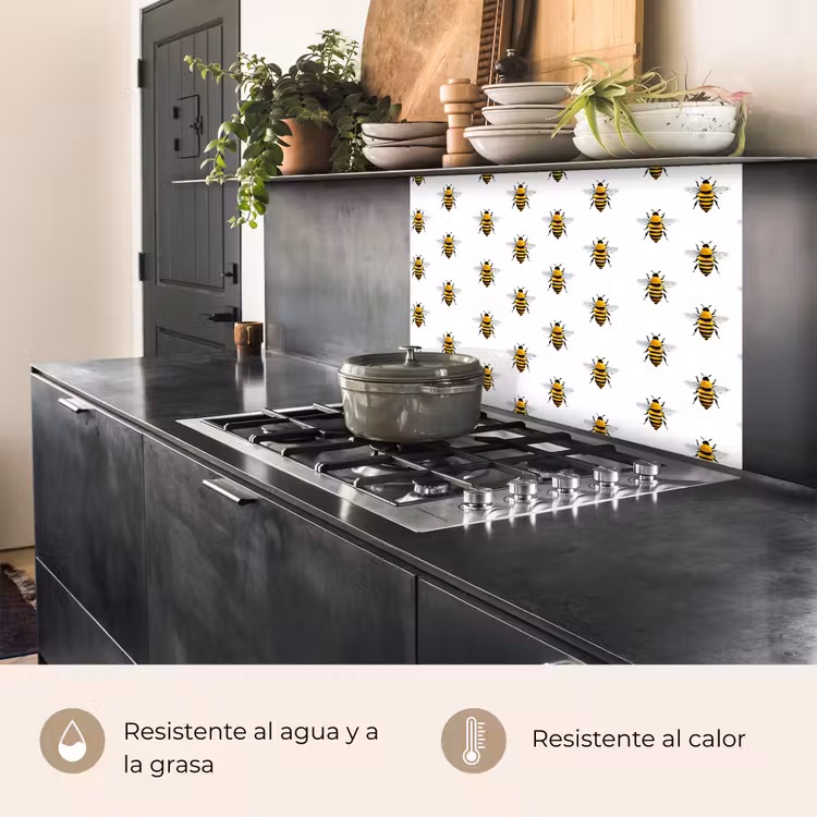 Revestimiento cocina - Abejas - Atemporal - Blanco — 4