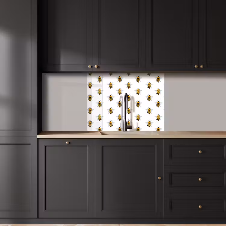 Revestimiento cocina - Abejas - Atemporal - Blanco — 5
