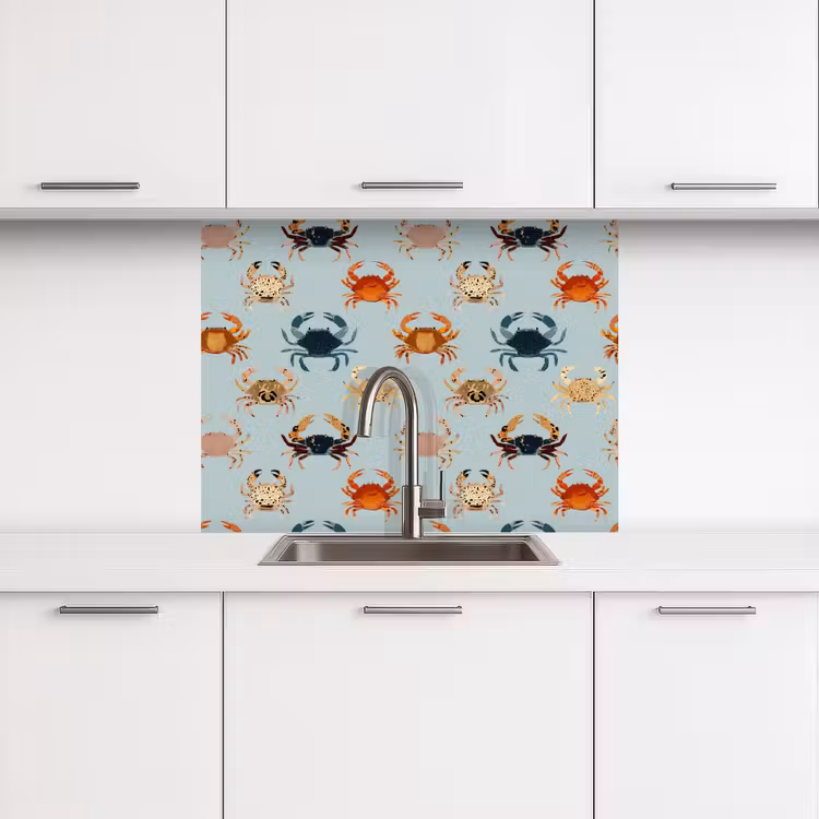 Revestimiento cocina - Cangrejos - Juguetones - Coloridos — 3