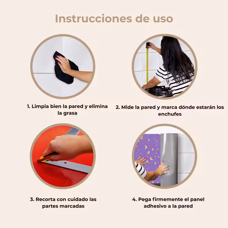 Revestimiento cocina - Crin - Estrellas - Morado — 8