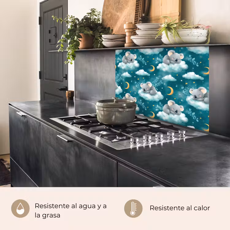 Revestimiento cocina - Koalas - Encantador - Azul — 4