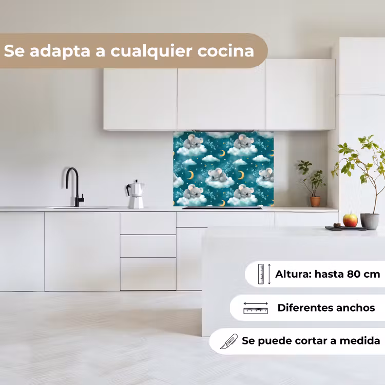Revestimiento cocina - Koalas - Encantador - Azul — 6