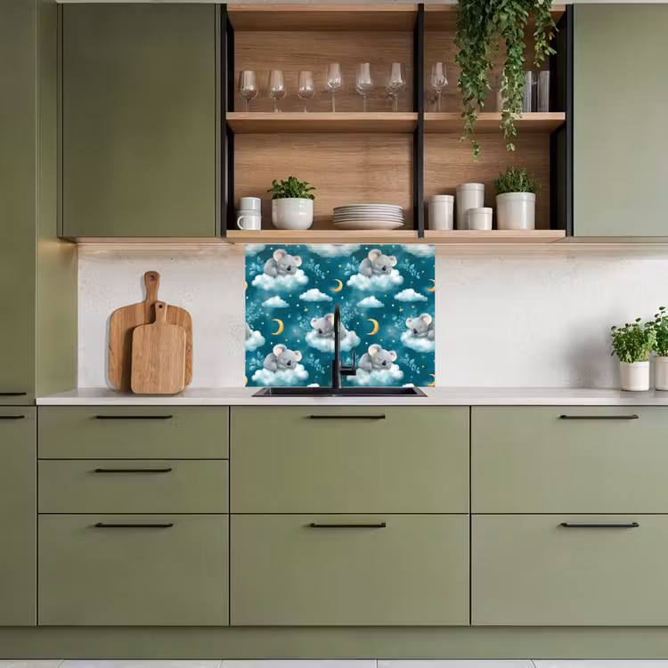 Revestimiento cocina - Koalas - Encantador - Azul — 7