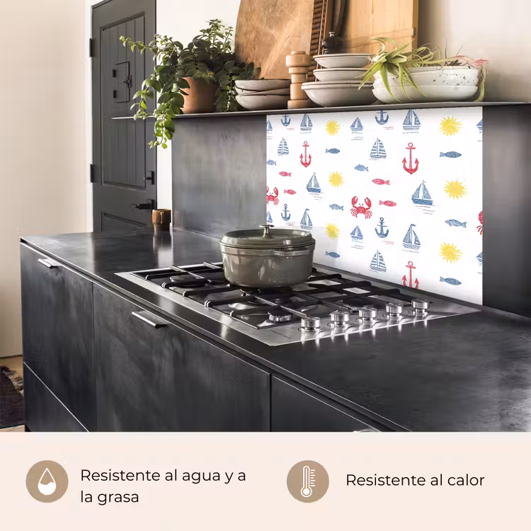 Revestimiento cocina - Náutica - Ilustraciones - Colorido — 4