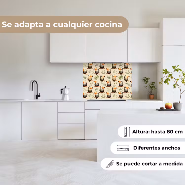 Revestimiento cocina - Tucanes - Exóticos - Coloridos — 6