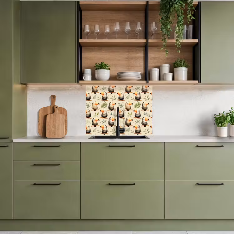 Revestimiento cocina - Tucanes - Exóticos - Coloridos — 7