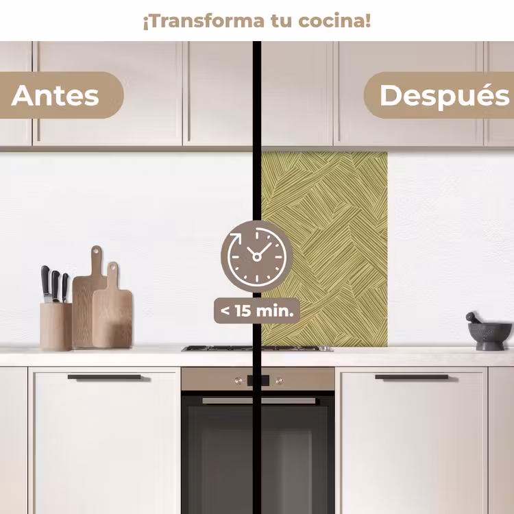 Revestimiento cocina - Abstracto - Moderno - Verde — 2