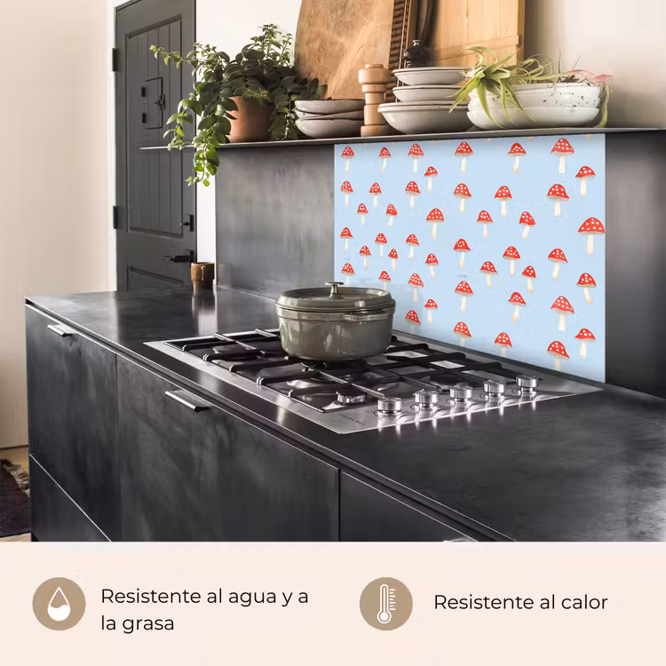 Revestimiento cocina - Champiñón -Tale - Azul — 4