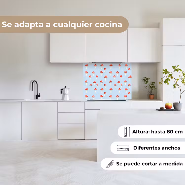 Revestimiento cocina - Champiñón -Tale - Azul — 6