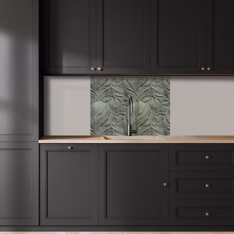 Revestimiento cocina - Hojas - Textura - Verde — 5