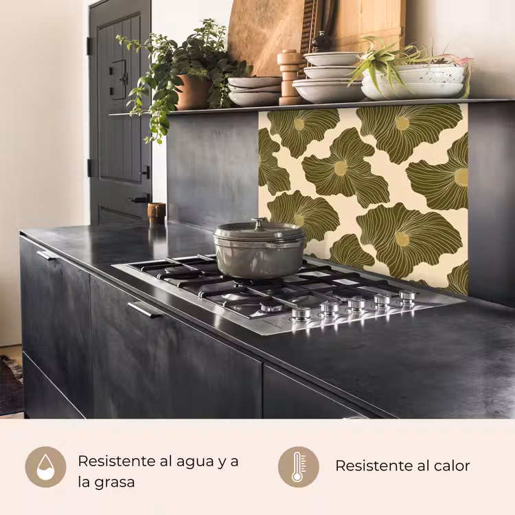 Revestimiento cocina - Moderno - Abstracto - Verde — 4