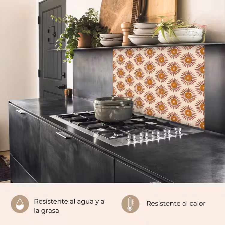 Revestimiento cocina - Motivo - Retro - Marrón — 4