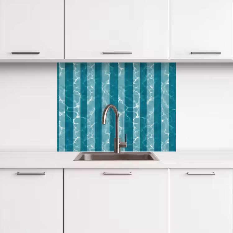 Revestimiento cocina - Piscina - Rayas - Verde — 3