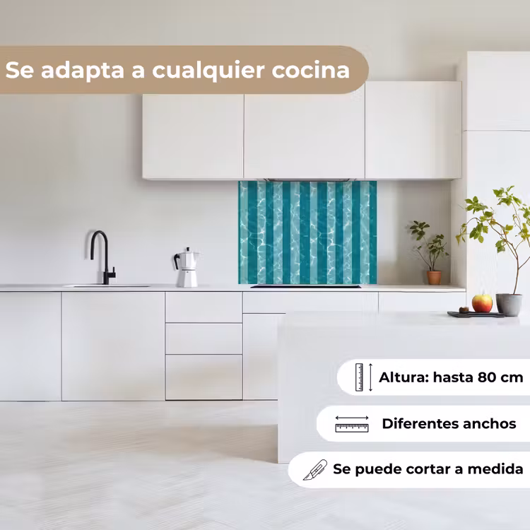 Revestimiento cocina - Piscina - Rayas - Verde — 6