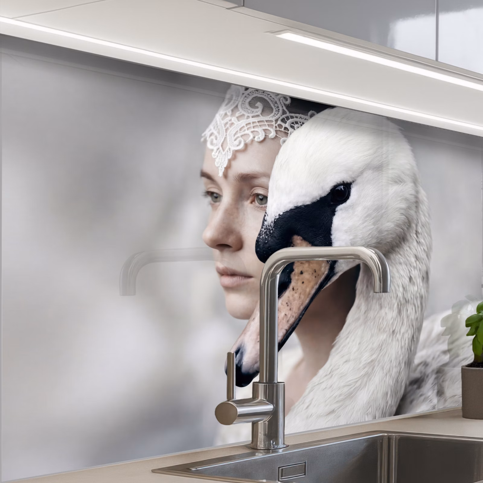 Revestimiento cocina - Mujer - Cisne - Blanco — 1