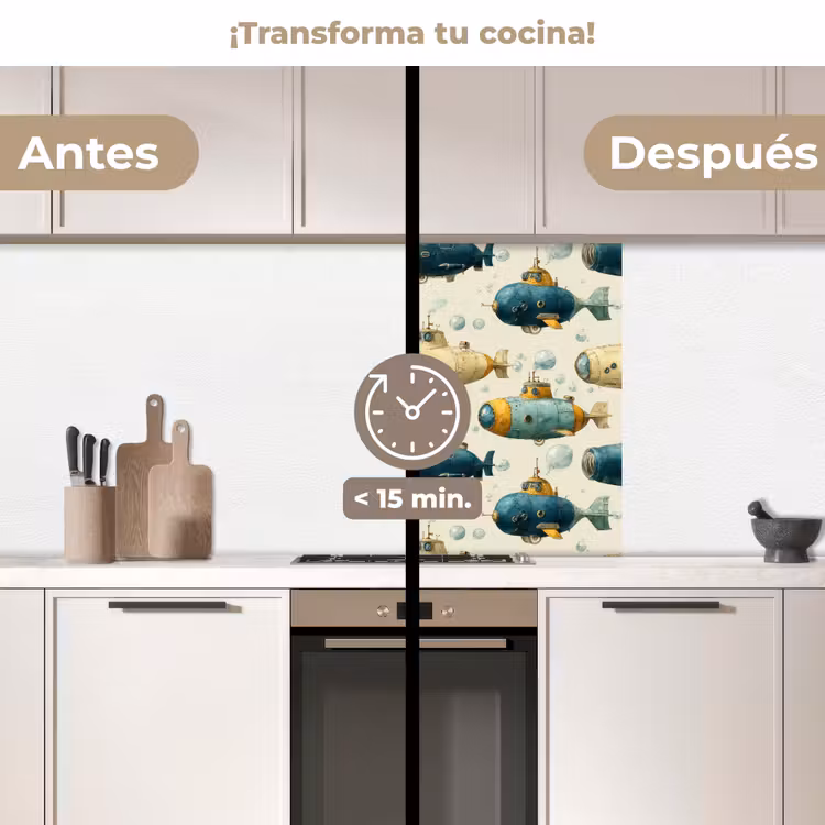 Revestimiento cocina - Barco de buceo - Fantasía - Colorido — 2