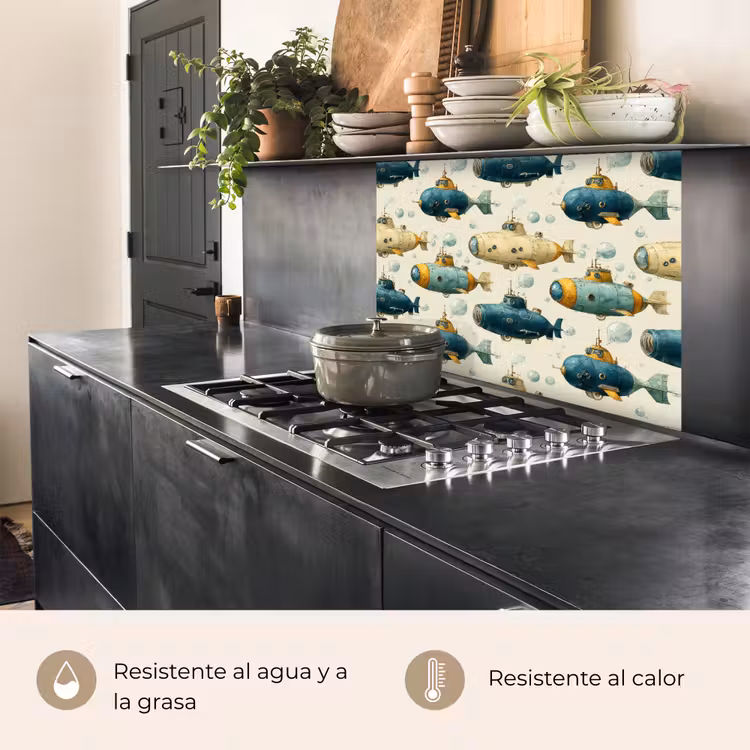 Revestimiento cocina - Barco de buceo - Fantasía - Colorido — 4