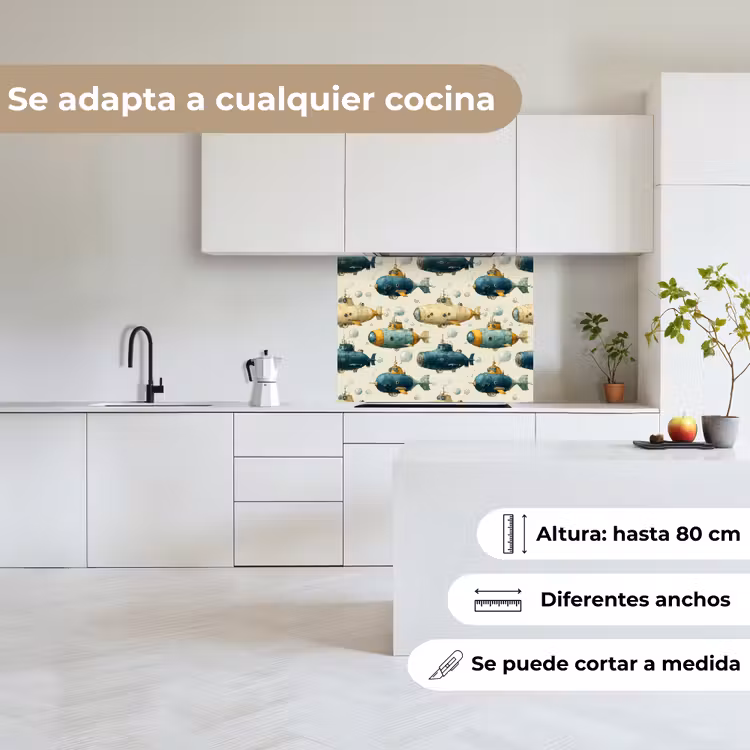 Revestimiento cocina - Barco de buceo - Fantasía - Colorido — 6