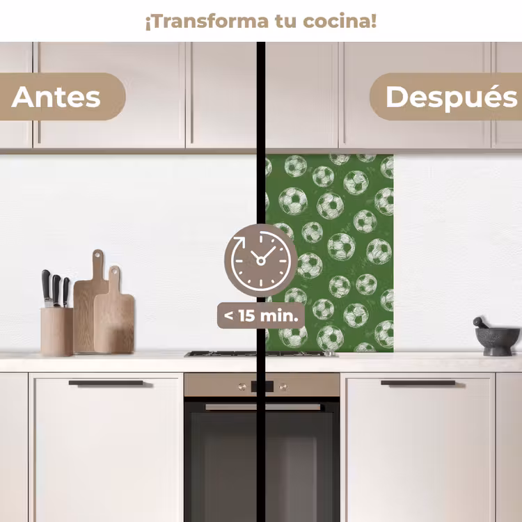 Revestimiento cocina - Fútbol - Deporte - Verde — 2