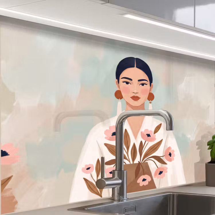 Revestimiento cocina - Mujer - Kimono - Pastel — 1