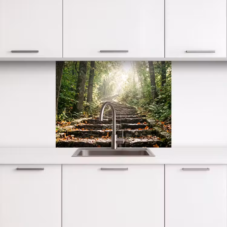 Revestimiento cocina - Piedras - Escaleras - Bosque - Naturaleza — 3