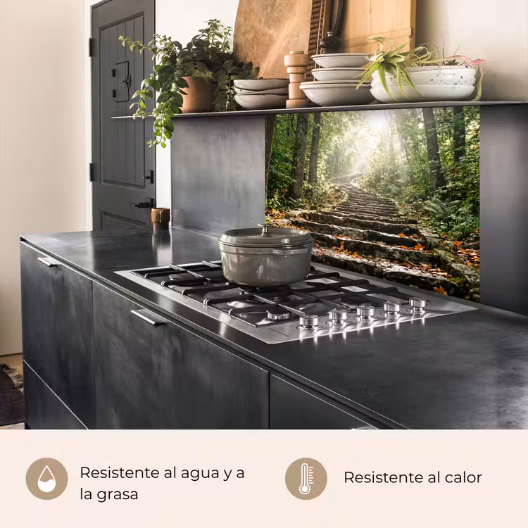 Revestimiento cocina - Piedras - Escaleras - Bosque - Naturaleza — 4
