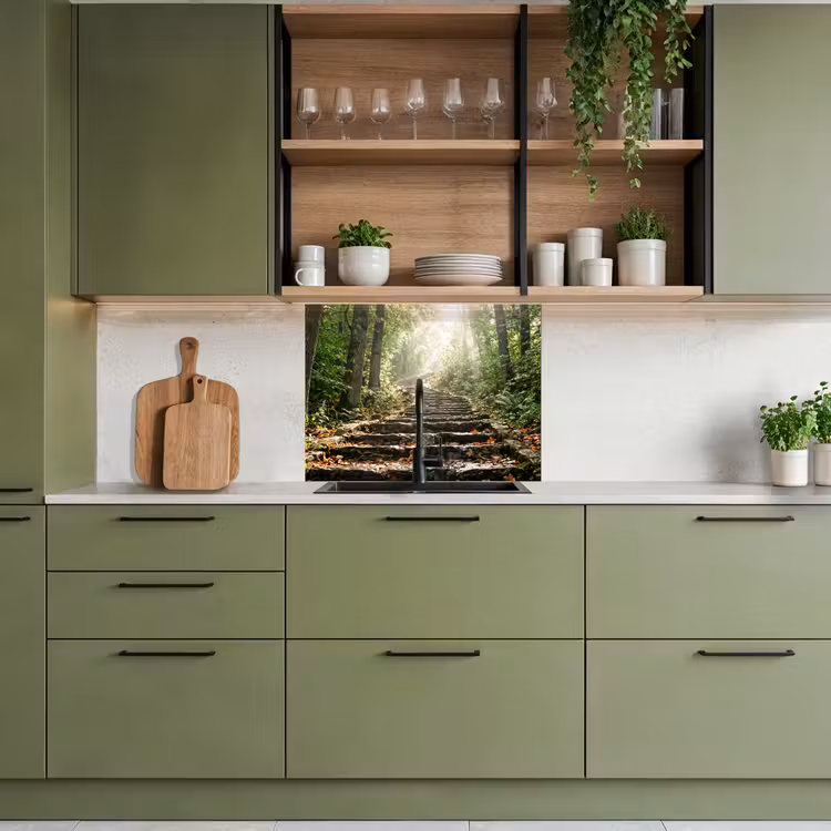 Revestimiento cocina - Piedras - Escaleras - Bosque - Naturaleza — 7