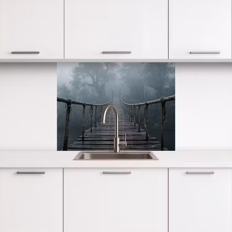 Revestimiento cocina - Puente - Selva - Niebla - Naturaleza — 3