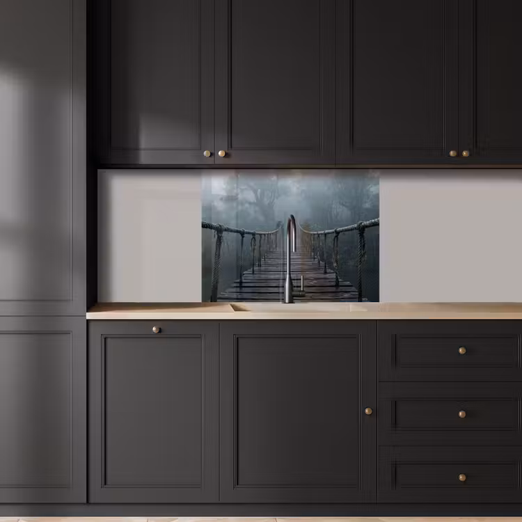 Revestimiento cocina - Puente - Selva - Niebla - Naturaleza — 5