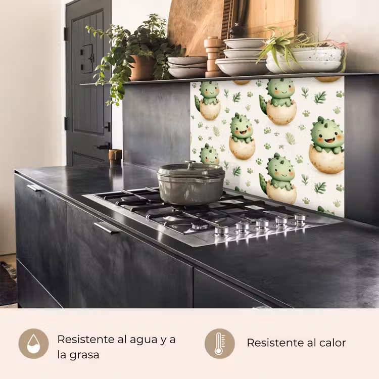 Revestimiento cocina - Dino - Huevos - Verde — 4
