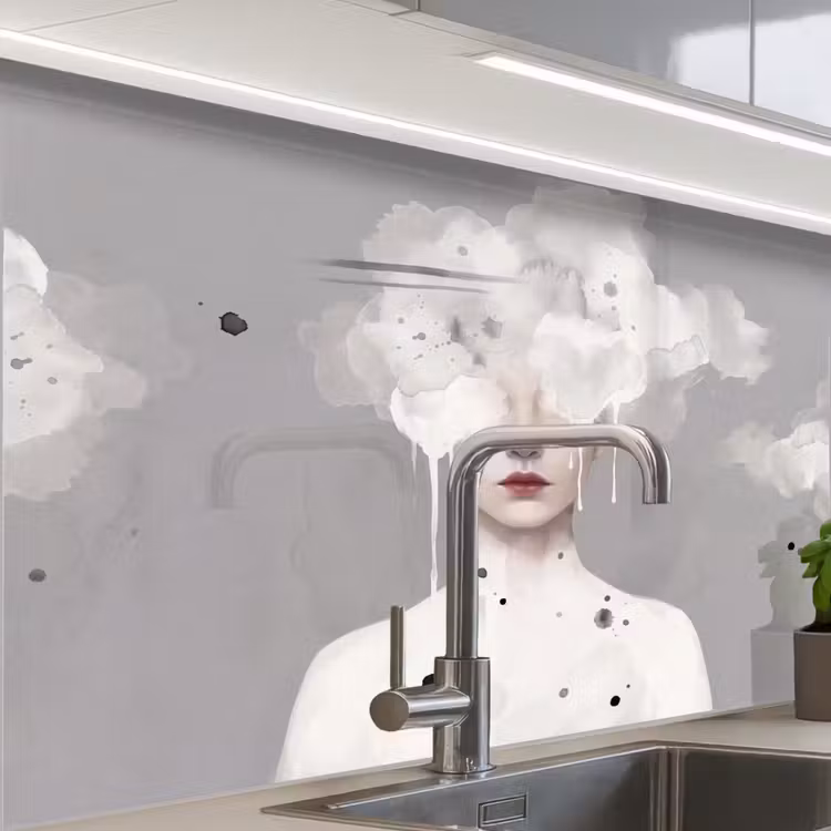 Revestimiento cocina - Mujer - Nube - Gris — 1