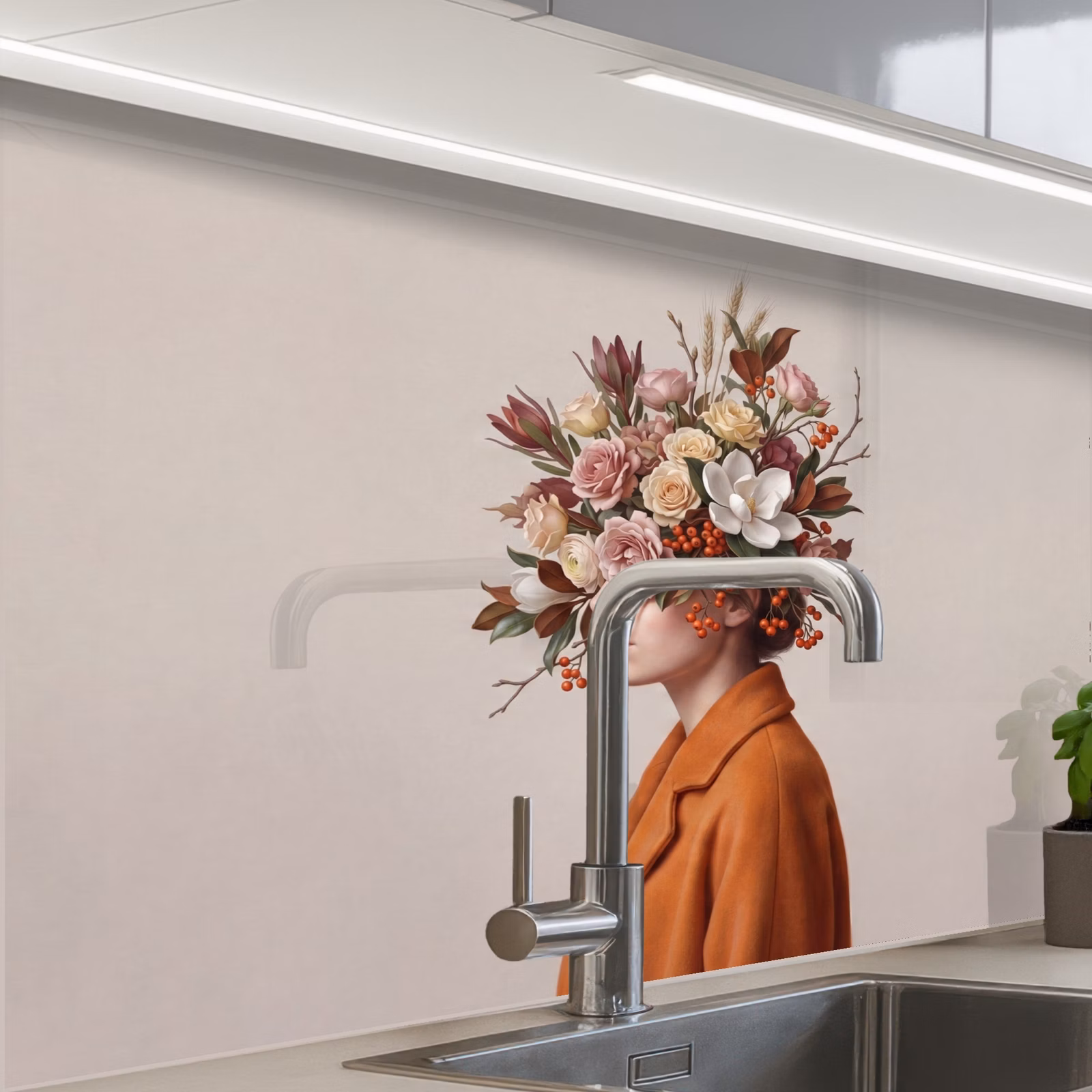 Revestimiento cocina - Cara - Ramo - Colorido — 1