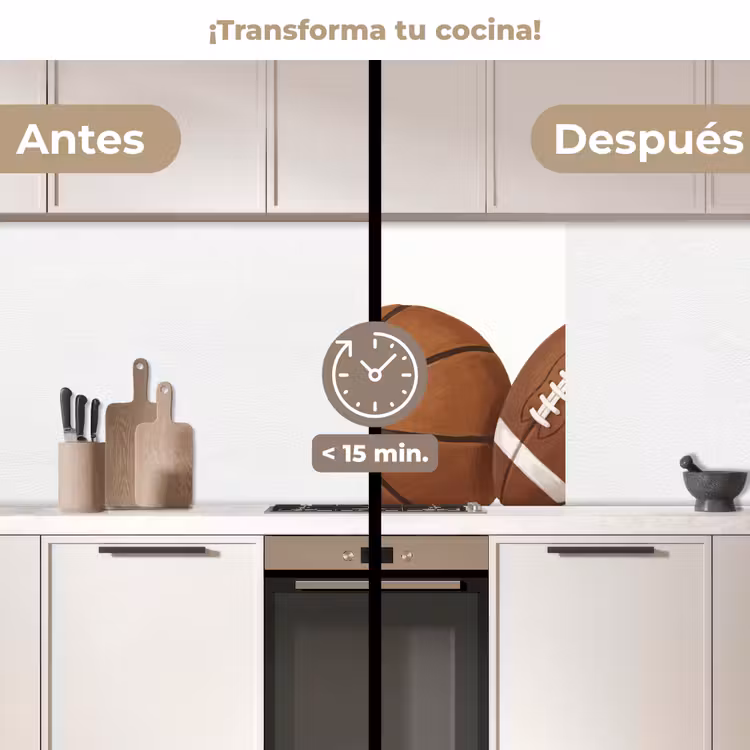 Revestimiento cocina - Deporte - Balones - Ilustración — 2
