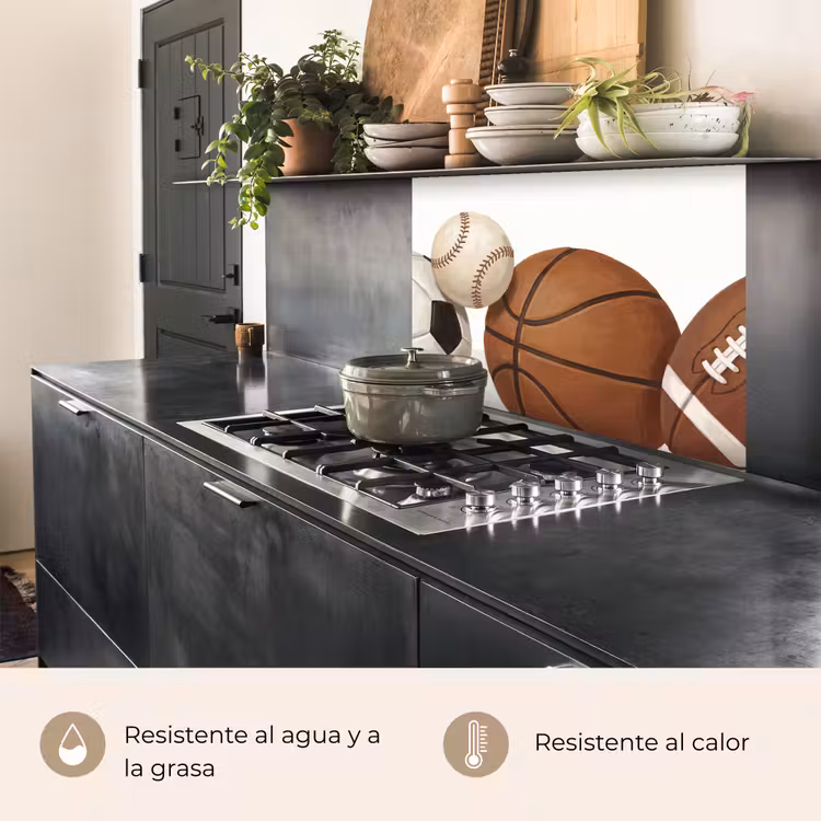 Revestimiento cocina - Deporte - Balones - Ilustración — 4