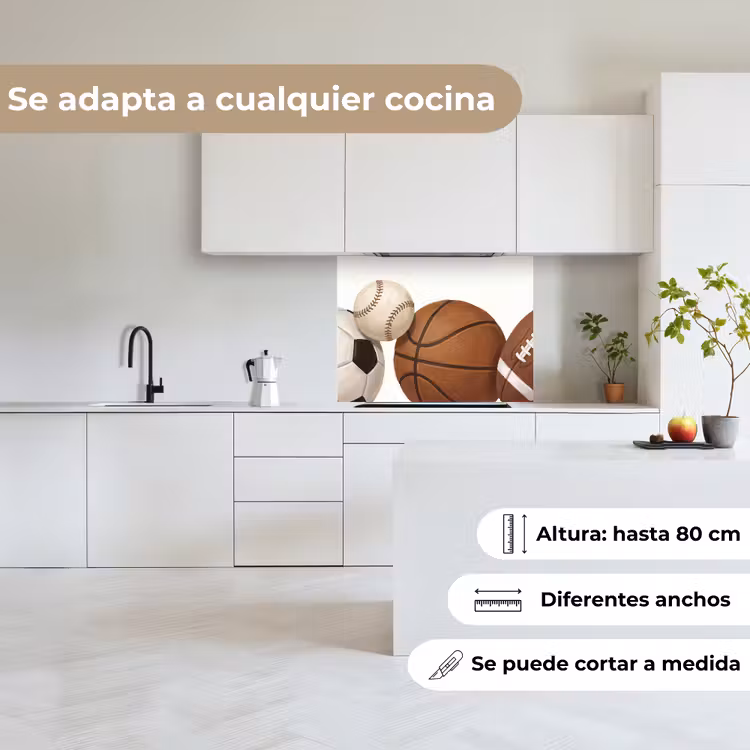 Revestimiento cocina - Deporte - Balones - Ilustración — 6