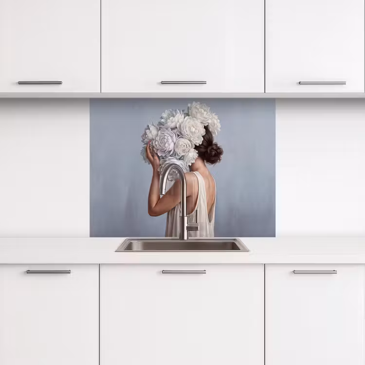 Revestimiento cocina - Flores - Mujer - Blanco — 3