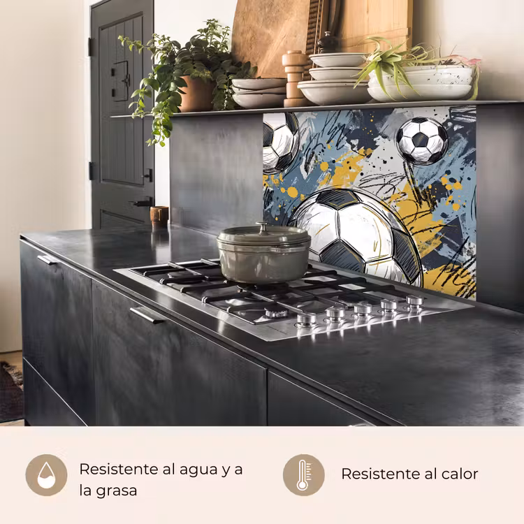 Revestimiento cocina - Fútbol - Abstracto - Deporte - Colorido — 4
