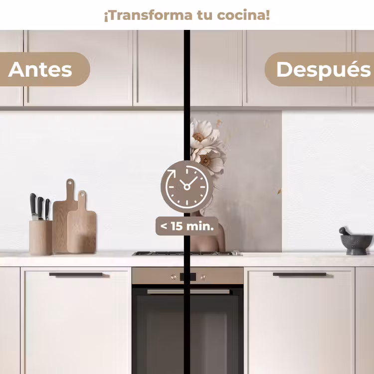 Revestimiento cocina - Mujer - Peonía - Blanco — 2