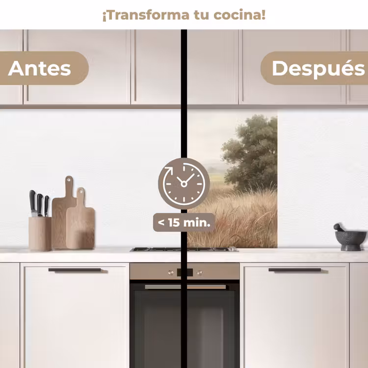 Revestimiento cocina - Paisaje - Minimalista - Beige — 2