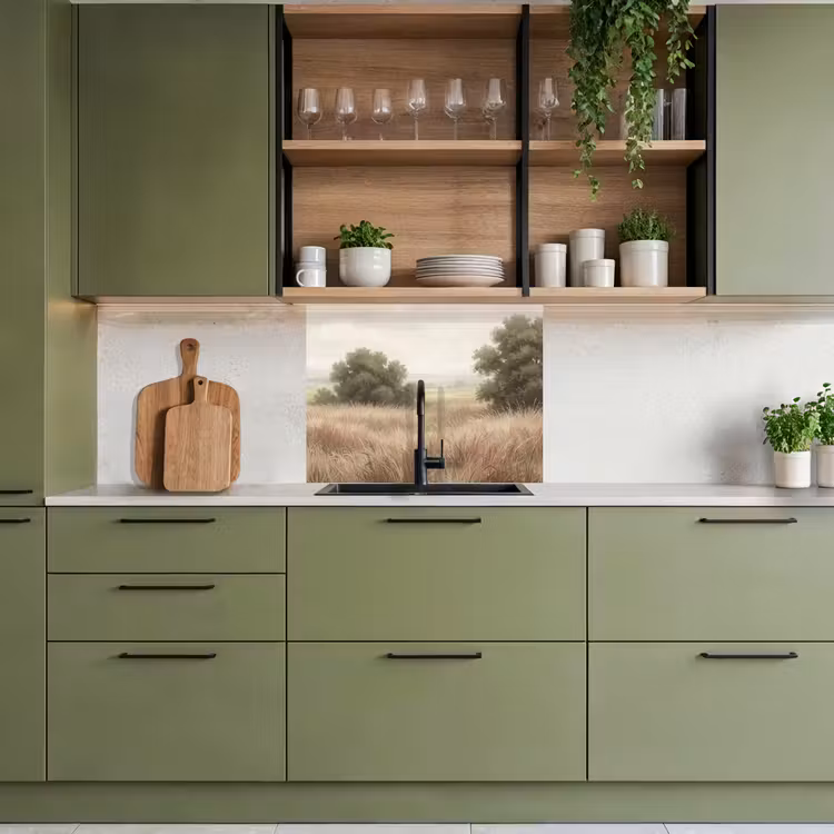 Revestimiento cocina - Paisaje - Minimalista - Beige — 7