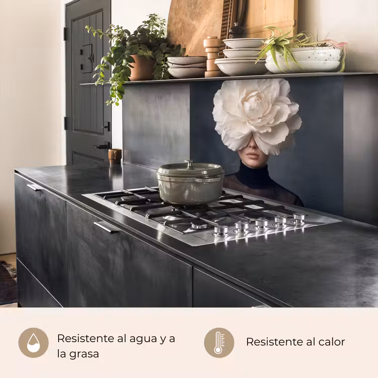 Revestimiento cocina - Retrato - Misterioso - Blanco — 4