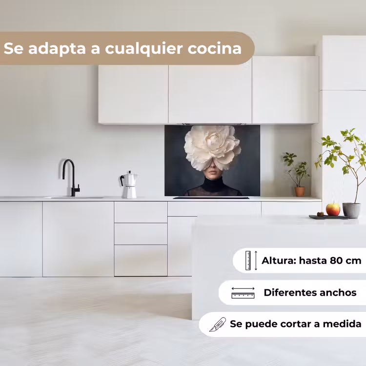 Revestimiento cocina - Retrato - Misterioso - Blanco — 6
